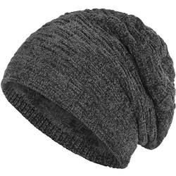 Compagno Gefütterte Mütze Herren Damen Wintermütze Beanie Strickmütze Winter Weihnachten Haube Hat Cap Männer Frauen von Compagno