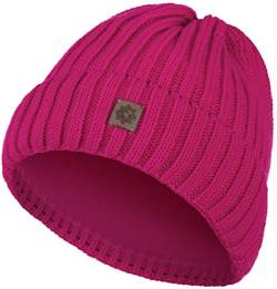 Compagno Kindermütze Wintermütze Mädchen Jungen 2-10 Jahre Beanie Strickmütze 105, Farbe:Pink von Compagno