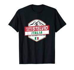 Passo Dello Stelvio Radfahrer Lombardy Italien Fahrradurlaub T-Shirt von Complete Ascents