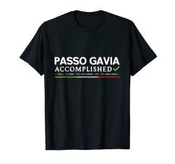 Passo Gavia Vollendet Radfahren Italien Road Pass Lombardei T-Shirt von Complete Ascents