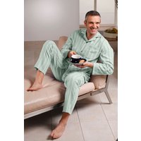 Sieh an! Herren Pyjama grün-gestreift von Comte