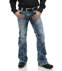 Bootcut Denim Jeans Schlaghose Star Random 33/32 von Comycom