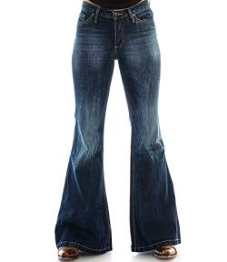 Comycom Damen Jeans mit Schlag Star Burn 27/32 von Comycom