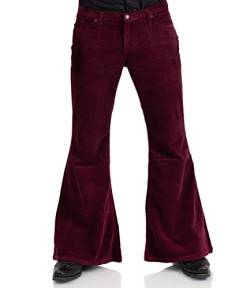 Comycom Herren Schlaghose Cord Bordeaux 31/34 von Comycom