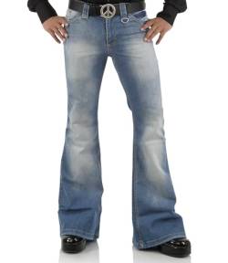 Comycom Jeans mit Schlag verwaschen Star Blue hellblau 72 34/36 von Comycom