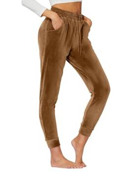 Hochwertige ultra-weiche Samt-Leggings für Frauen – reguläre und große Größen – mehr als 20 Farben - Beige - Groß von Conceited