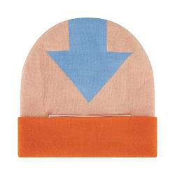 Avatar The Last Airbender Beanie-Mütze, Aang Knit Roll Down Cuffed Winter Cap, Multi, Mehrfarbig/Meereswellen (Ocean Tides), Einheitsgröße von Concept One