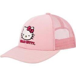 Concept One Damen Hello Kitty Trucker Verstellbare Snapback Baseball Cap mit gebogener Krempe Baseballkappe, Blush, Einheitsgröße von Concept One