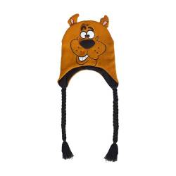 Scooby Doo Beanie Mütze Peruanische Winter Strickmütze mit 3D-Ohren und Quasten, Braun, Einheitsgröße, Braun, Einheitsgröße von Concept One