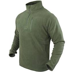 Condor 1/4 Zip Fleece Pullover Oliv Drab Größe L von Condor