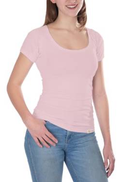 Confidenceforall® Damen Anti-Schweiß-Shirt - Slim-Fit-Unterhemd mit Schweißfesten Achselpolstern - Premium-T-Shirt aus Seidig Weichem Material und Kühlender Baumwolle | Beige Größe L von Confidenceforall