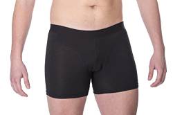 Confidenceforall® Men Anti-Schweiß-Boxershorts - Unterhose mit Schweißfestem Polster | Schwarz Größe M von Confidenceforall