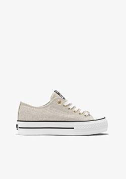 Conguitos Damen Nila Sneaker, Platinfarben, 35 EU von Conguitos