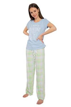 Damen Kurzarm Pyjama Schlafanzug Baumwolle DF002 36/38 von Consult-Tex