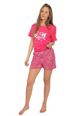 Consult-Tex Damen Shorty Pyjama Schlafanzug DF022, 100% Baumwolle-Jersey, Gr.: 40/42 von Consult-Tex