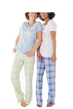 Damen Kurzarm Pyjama Schlafanzug Baumwolle DF003W 40/42 von Consult-Tex