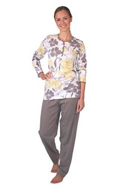 Damen Pyjama Schlafanzug Baumwolle Langarm DW955 40/42 von Consult-Tex