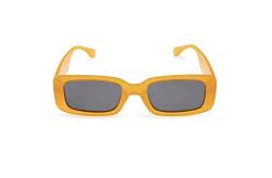 Contacta, Bold Sonnenbrille für Damen mit polarisierten Gläsern, robuster und rechteckiger Rahmen, klare Sicht, Farbe Orange mit dunkler Linse, Verpackung mit Brillenbeutel, 29 g von Contacta