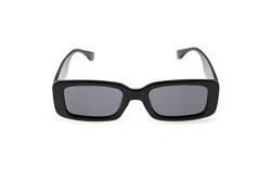 Contacta, Bold Sonnenbrille für Damen mit polarisierten Gläsern, robuster und rechteckiger Rahmen, klare Sicht, Farbe Schwarz mit schwarzer Linse, Verpackung mit Brillenbeutel, 29 g von Contacta