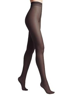 Conte elegant CE Prestige 20 DEN Feinstrumpfhose Damen – Nylonstrumpfhose Damen – Strumpfhosen für Damen – Strumpfhose Ohne Laufmaschen – Strumpfhose fürs Büro und jeden Tag – Р.3, Nero von Conte elegant