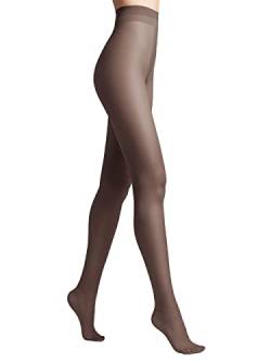 Conte elegant CE Prestige 20 DEN Feinstrumpfhose Damen – Nylonstrumpfhose Damen – Strumpfhosen für Damen – Strumpfhose Ohne Laufmaschen – Strumpfhose fürs Büro und jeden Tag – Р.4, Grafit von Conte elegant