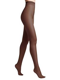 Conte elegant CE Prestige 70 DEN Feinstrumpfhose Damen – Nylonstrumpfhose Damen – Strumpfhosen für Damen – Strumpfhose Ohne Laufmaschen – Strumpfhose fürs Büro und jeden Tag – Р.4, Mocca von Conte elegant