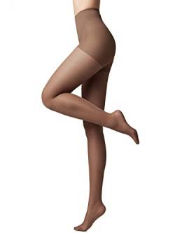 Conte elegant Damenstrumpfhose für empfindliche Haut mit Vitamin E - ACTIVE SOFT Lycra 40 DEN - Modellierende Wirkung Damen Feinstrumpfhose Strumpfhose - Einfarbig - Farbe Shade Größe 6 von Conte elegant