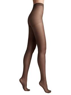 Conte elegant matte Damenstrumpfhose mit Seideneffekt - NUANCE 15 DEN - verstärkte Feinstrumpfhose Damen Strumpfhose extrem elastisch - Farbe Shade Größe 5 von Conte elegant