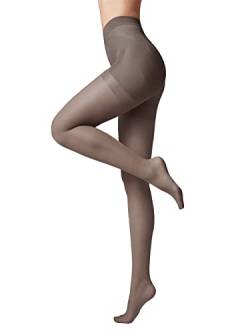 Conte elegant modellierende Damenstrumpfhose mit Push-up Effekt - X-PRESS 40 DEN - Formende Feinstrumpfhose Damen Strumpfhose - Einfarbig - Farbe Grafit Größe 5 von Conte elegant