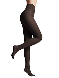 Conte elegant seidige Damenstrumpfhose mit verstärktem Höschen - BIKINI 40 DEN - Feinstrumpfhose Damen Strumpfhose extrem elastisch - Farbe Schwarz Größe 2 von Conte elegant