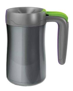 Contigo Thermobecher Fulton, grey/citron, Edelstahl, 360 ml von Contigo