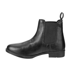 Contrace© Stiefelette »Jodhpur Leather« - Chelsea Boot - Reit-Schlupf-Schuh in Echtleder - Schaumeinlegsohle - Gummisohle - Micro Lining - Hautverträglich - Atmungsaktiv - Schwarz - 37 von Contrace