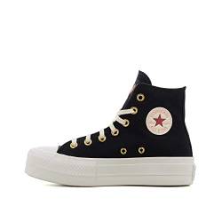 CONVERSE Damen Chuck Taylor All Star Lift Sneaker, Black/Egret/Back Ally Brick, 38 EU von Converse