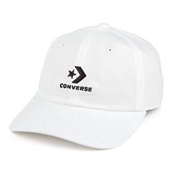 Converse Baseball Cap mit Verstellbarer Kurve für Herren ~ Lock Up weiß von Converse