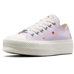 Converse Chuck Taylor All Star Lift Platform Y2K Heart Low Top Sneaker Lilla da Donna A09115C von Converse