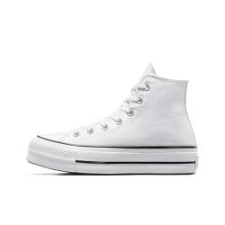 Converse Damen Ctas Lift Hi White/Black/White Sneakers, Weiß, 39.5 EU von Converse