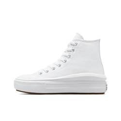 Converse Sneaker 568498C Chuck Taylor All Star Move HI White Natural Ivory Black, Groesse:38 EU von Converse