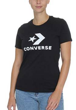 Converse T-Shirt Damen Star Chevron Tee 10018569 001 Schwarz, Größe:XS von Converse