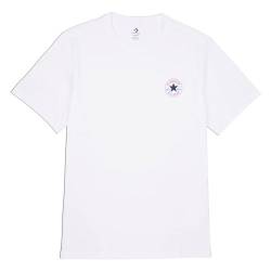 Converse T-Shirt Go-To Mini Patch Weiß Code 10026565-A01, Weiß, S von Converse