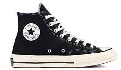 Converse Unisex-Erwachsene Chuck Taylor All Star High Top Sneaker, 70er Jahre Schwarz/Schwarz/Egret, 7.5 Women/5.5 Men von Converse