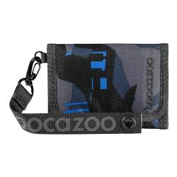 Coocazoo Geldbörse, Blue Craft, blau, Portemonnaie mit Sichtfenster innen & außen, Münzfach & Kartenfächern, Klettverschluss, ab der 3. Klasse von Coocazoo