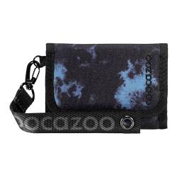 Coocazoo Geldbörse „Midnight Dust”, schwarz-blau, Portemonnaie mit Sichtfenster innen & außen, Münzfach & Kartenfächern, Klettverschluss, ab der 3. Klasse, 100% PFC freies Polyester von Coocazoo