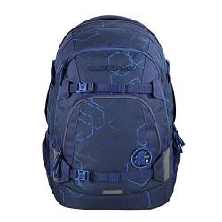 Coocazoo Schulrucksack MATE „Blue Motion”, blau, ergonomischer & anpassbarer Tornister, höhen- & größenverstellbar, mit Brustgurt & Hüftgurt, ab der 3. Klasse von Coocazoo