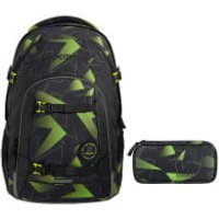 coocazoo JOKER Schulrucksack-Set 2tlg Lime Flash von Coocazoo