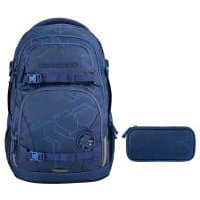 coocazoo PORTER Schulrucksack-Set 2tlg Blue Motion von Coocazoo