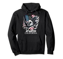 Atwater California 4th Of July USA American Flag Pullover Hoodie von Cool Californian Merch Tees And Stuff