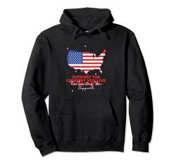Lustige amerikanische Flagge unterstützt das Land, das Sie leben in Bekleidung Pullover Hoodie von Cool Funny Art Tops Novelty Gifts