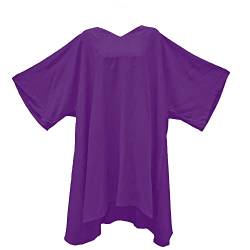 Cool Kaftans Kaftan-Bluse - Einfarbiges Kaftan-Oberteil In Einheitsgröße - k.A, violett von Cool Kaftans