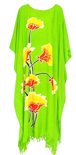 Cool Kaftans Lotus Floral Beach Kaftan cool Ladies Long Womens Holiday Summer Flower Plus New von Cool Kaftans