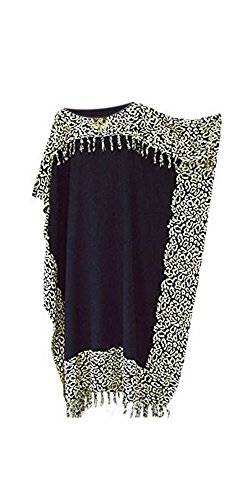 Coole Kaftane Kaftan NIA Women's Leopard Beach Wear Clothing Women's Tie Dye Long Tassels Fringe Women's Beach Loose Dress Cool von Cool Kaftans